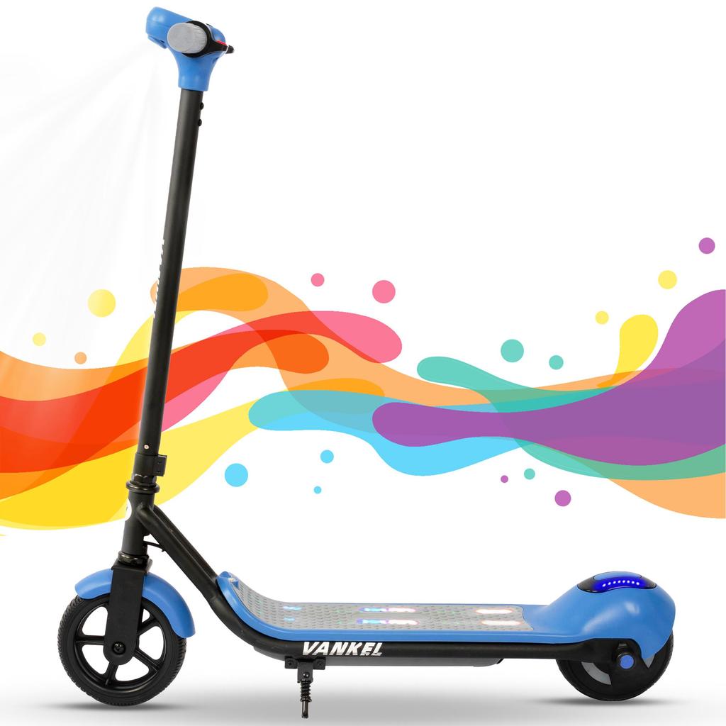 VANKEL ZQ001 Kid's Folding Electric Scooter 110W Motor 24V2.5Ah Battery 6.5 Inch Tires Outdoor Play Lightweight E-Scooter