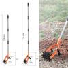 Manual Soil Tiller Featuring Adjustable Handle Length and Steel Blade for Back Friendly Gardening
