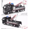 1/48 City Rescue Toy Car, 20cm Alloy Crane Trailer, Truck Trailer, Children's Day Gift Toy Mode