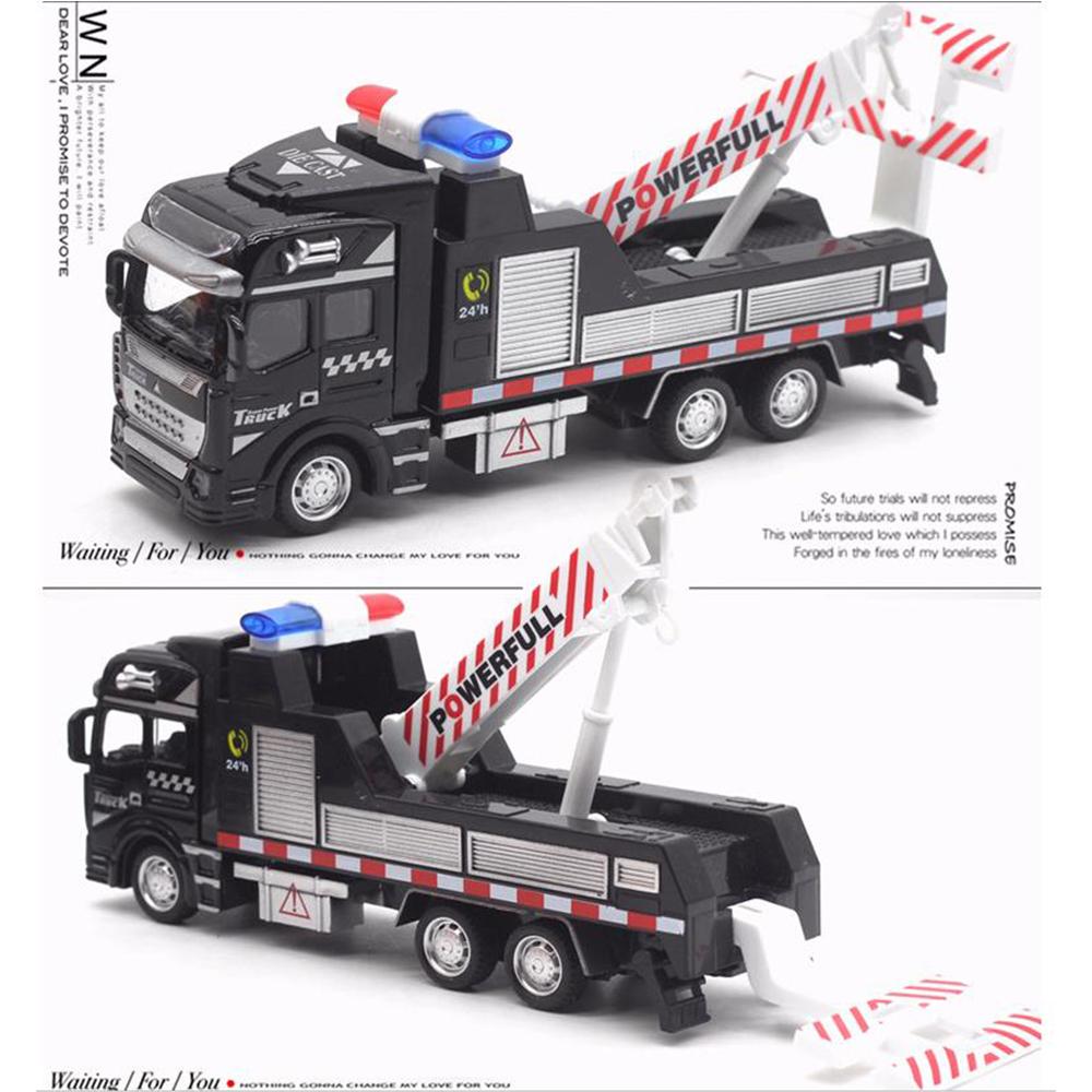 1/48 City Rescue Toy Car, 20cm Alloy Crane Trailer, Truck Trailer, Children's Day Gift Toy Mode