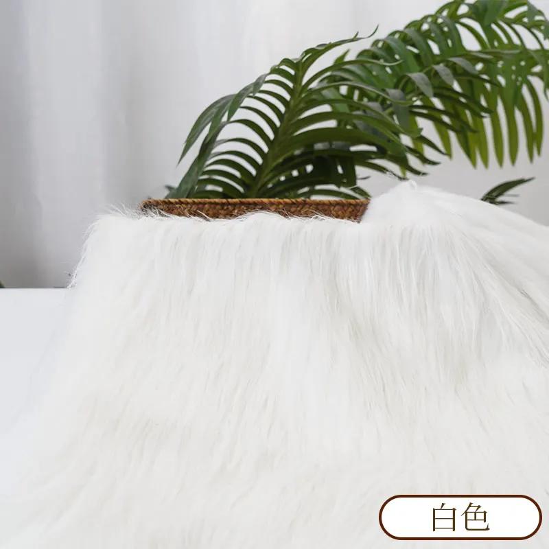 25x45cm Langhaar Kunstfell Stoff für Tierkostüm DIY Puppenhaar Bart Bastelmaterial Patchwork Bekleidung Nähzubehör