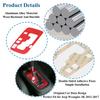 Car Gear Shift Panel Decoration Cover Stickers for Jeep Wrangler JK 2011-2017 Auto Interior Mouldings Accessories Aluminum