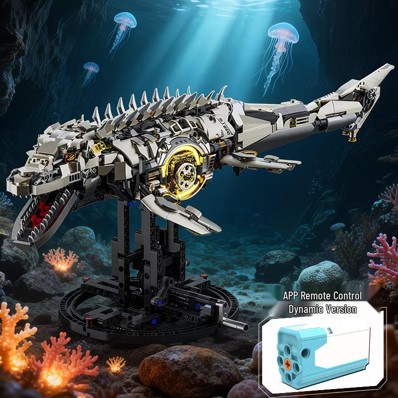 Creative Eagle Mechanical Building Blocks - Challenging Electric Light-Up Toy, Compatible with LEGO, Ideal Gift
