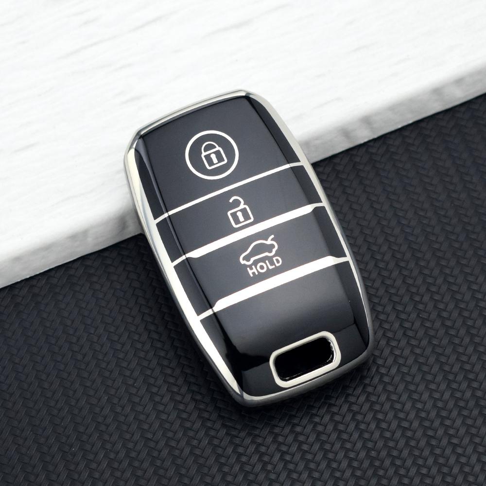 3 Buttons TPU Car Remote Key Case Cover for Kia K5 K3 K2 Sportage Cerato Sorento Optima Rio Soul Sedona Picanto Key Fob Holder