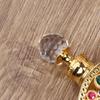 1Pc 12Ml Vintage Luxury Rhinestones Glass Perfume Bottle Essential Oil Bottle Storage Bottle Portable Cosmetic Empty Vials