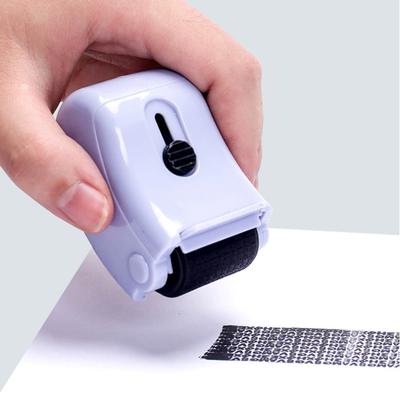 Identity Protection Roller Stamp with Ink ID Blockout Personal Information Privacy Security