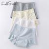 FallSweet 5 ks/Sada Dámské bavlněné kalhotky Boyshorts Spodní prádlo Bezešvé Boxerky Kalhotky Pohodlné Kalhotky Roztomilé Dívčí Kalhotky M-XXL