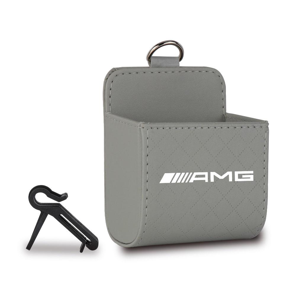 Car Air Outlet Storage Box Car Badge Sundries Pack Decorate Auto Goods For Mercedes Benz AMG W124 W202 W203 W204 W210 W211 W220
