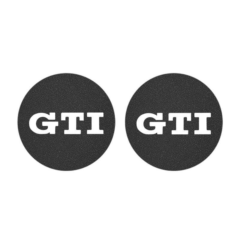 2026 Hot 2Pcs Car Coaster Water Cup Mat Non-Slip Pad For Volkswagen VW Golf Amarok Beetle GTI Magotan T-ROC T-Cross Polo Atlas ID3 Tiguan zs5