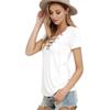 Women Short Sleeve T-Shirt Sexy V-Neck Tops Ladies Summer Casual Pullover Blouse