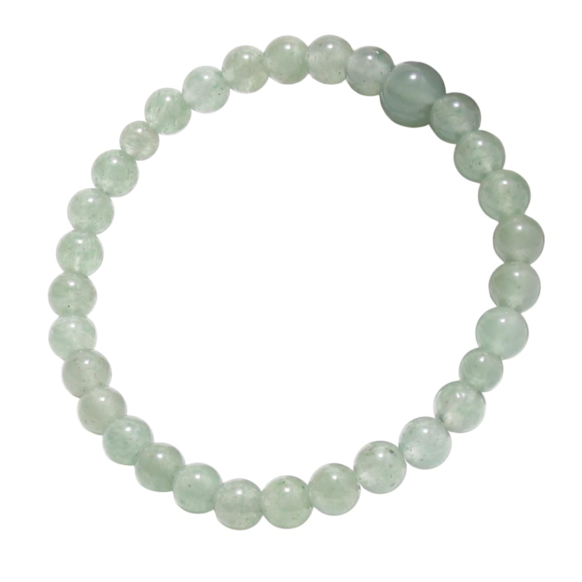 

Nenjudo Made in Japan Bracelet, Handmade with Indian Jade, Made in Japan [Established over 80 years ago by a long-established rosary manufacturer]