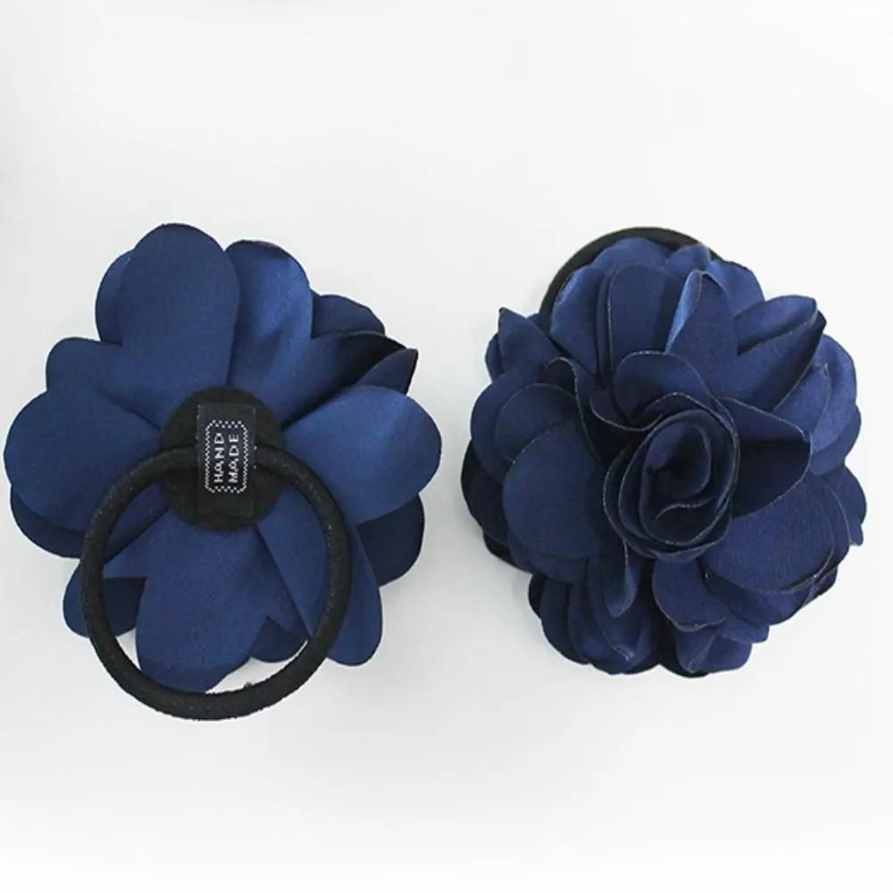 Kiming hairband flower headband ribbon headband hairstyle women s headband hair clip wine red