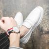 Men's Casual Patent Leather Slip-On Loafers with Thick Sole for Photography or Weddings