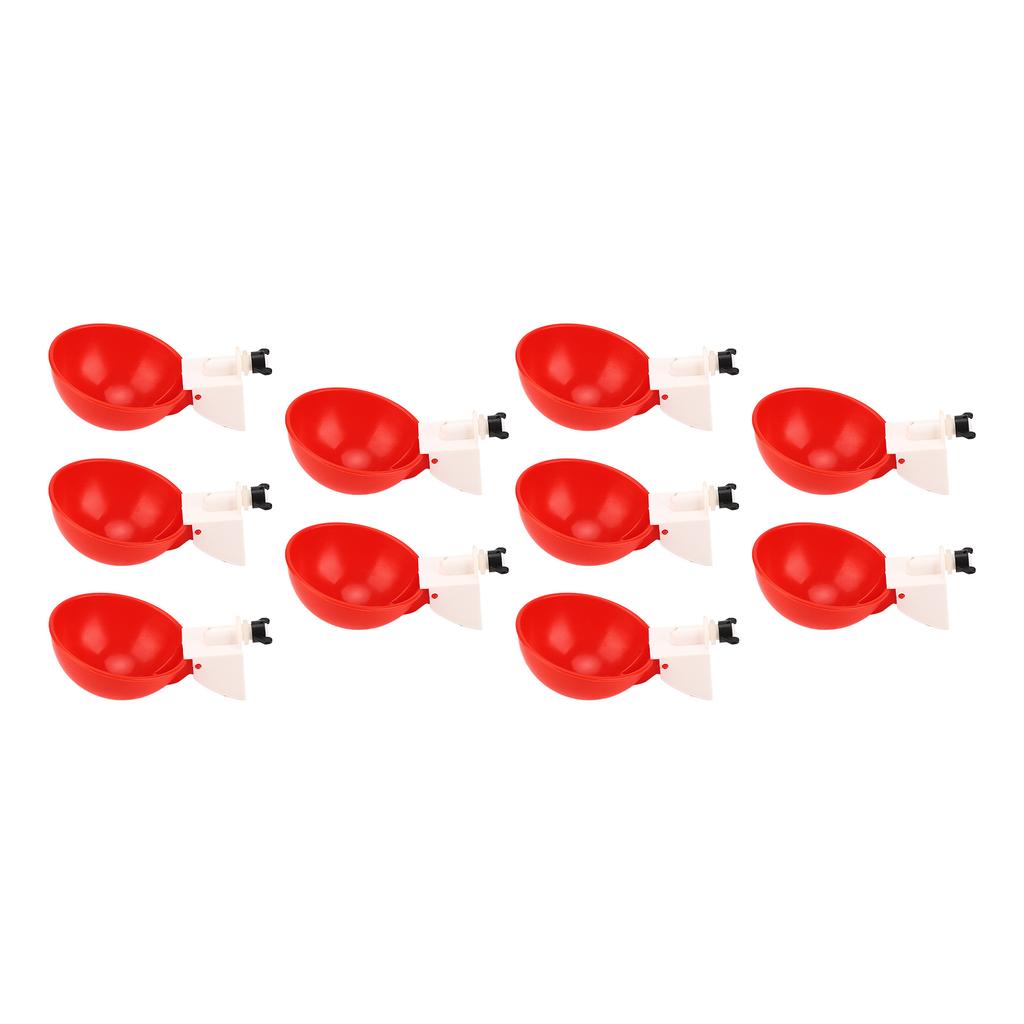 10Pcs Automatic Chicken Water Cups Safe Large Capacity Easy To Install Drinking Bowl for Poultry