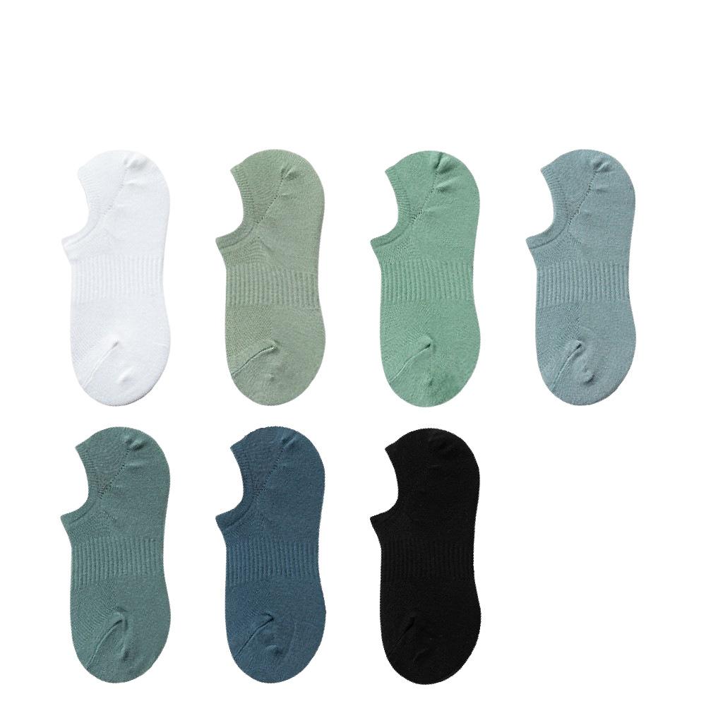 Boat Shoes Men's Pure Cotton Low-cut Cotton Socks, Spring/summer Lightweight Pure Cotton Socks, Low Heel, Anti-slip, Invisible Socks