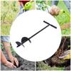6"X 33.46" Manual Garden Hole Digging Drill Bit Hand Drill Auger Post Hole Digger For Bulb, Flower, Tree, Seedlings, Bedding
