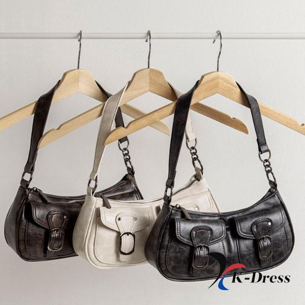 Vintage kožená kapesní crossbody taška přes rameno (3 barvy)