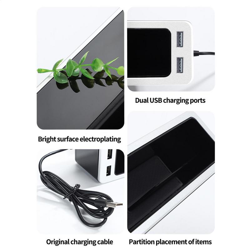 Car Seat Gap Filler Multifunctional Auto Seat Crevice Filler With 2 USB Charging Ports Reusable Console Side Pocket Organizer