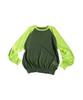 Antiqua Raglan Sheer Knit Long Regular 02 Women's Top, Sleeve, PN-00549 (S-L), Khaki/Lime