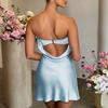 European and American New Sexy One-word Neck Tube Top Dress, Hot-selling Autumn Fashion Sleeveless Backless Hip-wrapped Short Skirt