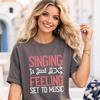 Music T-Shirt Music Tee Rock Band Tee Music Slogan Tee Gift for Boy Teen Girls Mom Dad Grandma Grandpa Family Sister Brother Crew Team Party