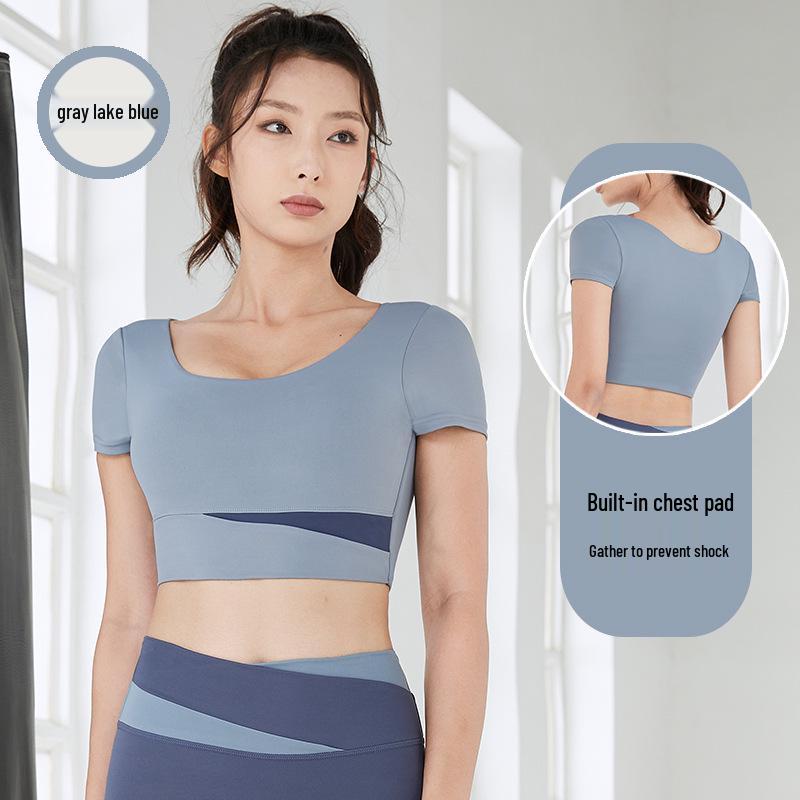 Dámská podzimní jógová souprava: Profesionální nárazuvzdorná sportovní podprsenka a vesta pro fitness a běh