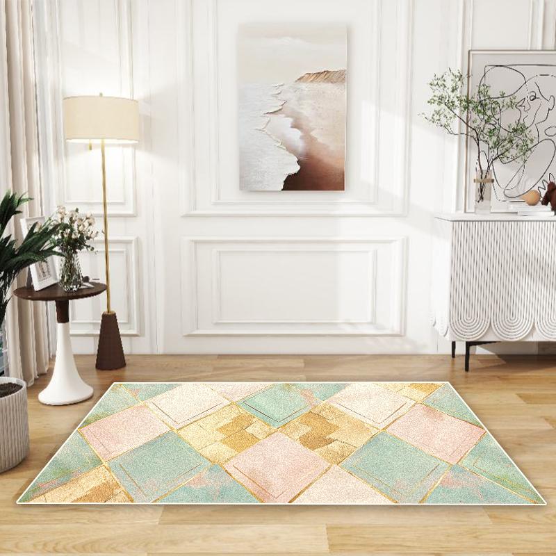 Modny Dywan w Stylu Lekkiego Luksusu Salon Dekoracja Domu Stoliki Kawowe Antypoślizgowe Dywaniki Pod Sofę Sypialnia Zmywalne Maty Podłogowe