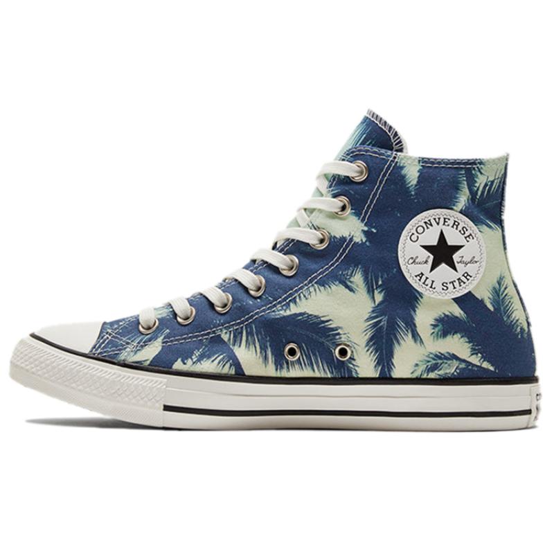 Converse Chuck Taylor All Star Comfortable & Versatile Print High-Top Espadrilles Unisex Blue