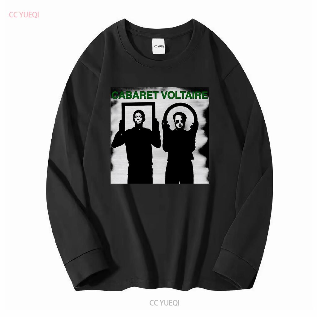 Cabaret Voltaire T-Shirt Industial Postpunk lange oder kurze Ärmel vintage Gewaschen Lässig Dehnbar homme Mode