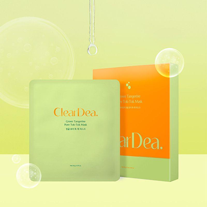 [ClearDea.] Green Tangerine Pore Tok-Tok Mask (4ea)