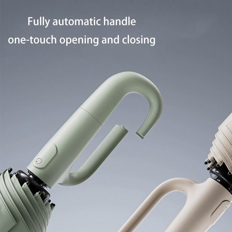 Fully Automatic Buckle Sun Umbrella for Sunny and Rainy Days Foldable and Convenient Rainproof Sun-Proof and UV-Proof Parasol