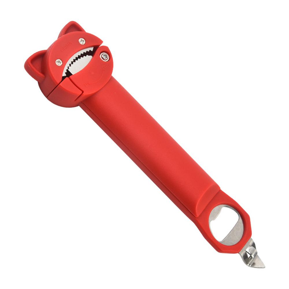 Cat shaped magnetic suction can opener, creative manual anti slip bottle opener