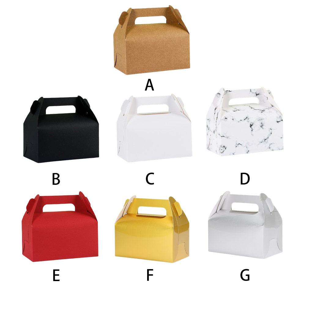 Cake Storage Box with Handles Party Boxes Food Snacks Gifts Packaging Case Egg Tart for Home Restaurant Bakery