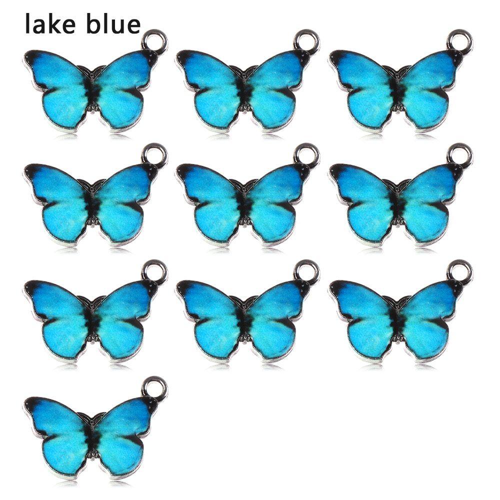 Earrings Crafting DIY Accessories Butterfly Charms Enamel Pendants Cute Animal Jewelry Making