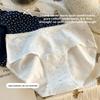 Large Size Female Spring and Autumn New Cotton Comfortable Skin Without A Mark In The Waist Triangle Briefs