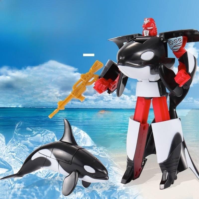 Robotmodel af Havdyr Med Plastik Konstruktion Til Børns Leg Og Samling