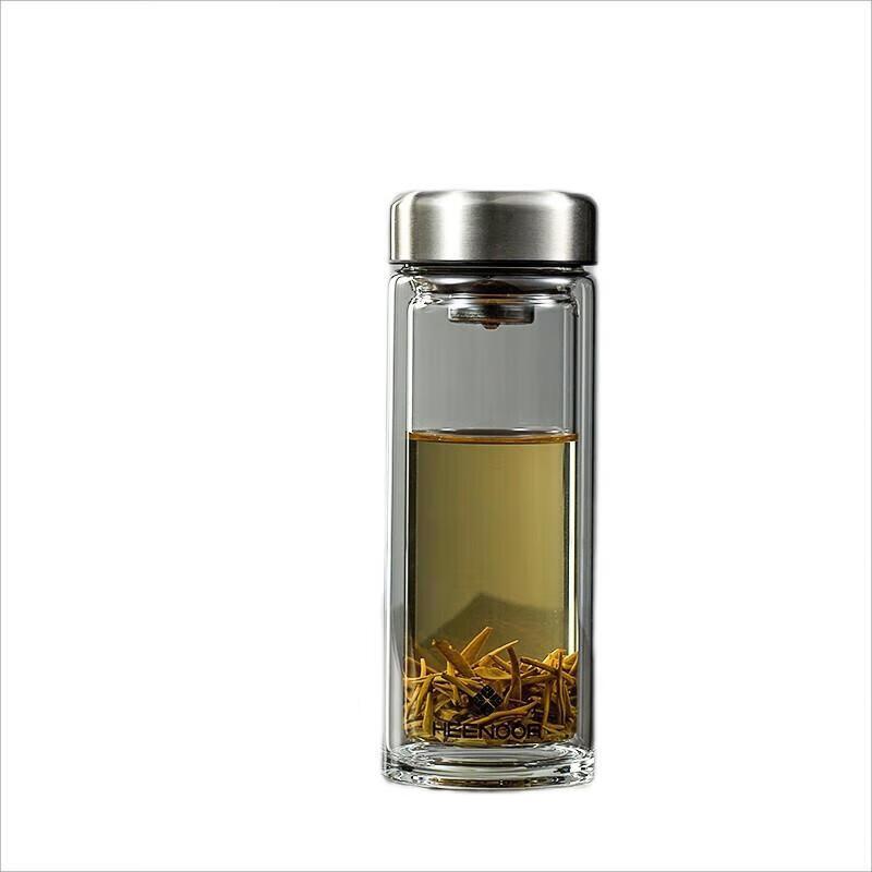 Xinuo N-6566 Double-Wall Glass Tea Tumbler