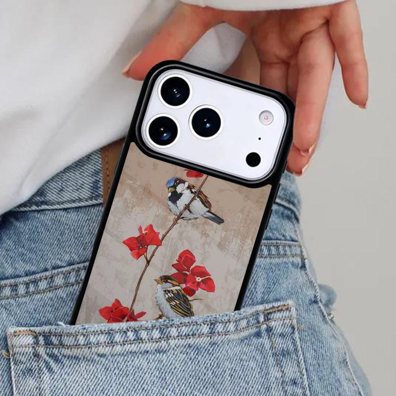 Europäischer Stieglitz Handyhülle für iPhone 16e 15 14 13 12 17 Pro Max Plus Air 17pro Hülle Coque