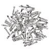 50pcs Metal French Barrette Blank Hair Clip Hairpins Arches Silver DIY Hair Accessories
