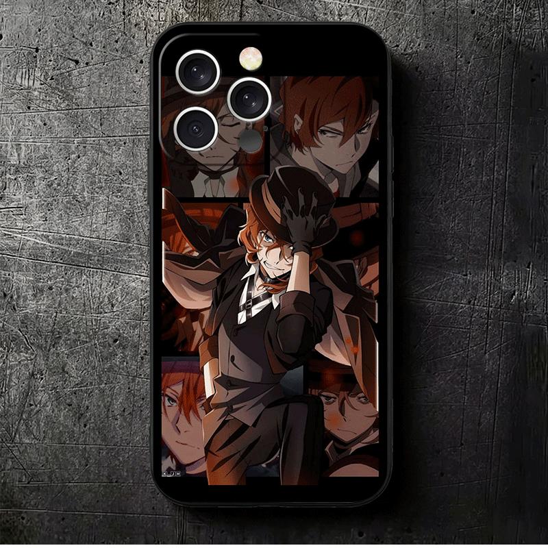 

Bungo Stray Dogs Накахара Чуя Мягкий чехол для телефона для iPhone 16 16E 17 Air 15 Pro Max 14 Plus 13 Mini 11 12 7 Черный чехол Задняя панель Sh iPhone 17 Pro