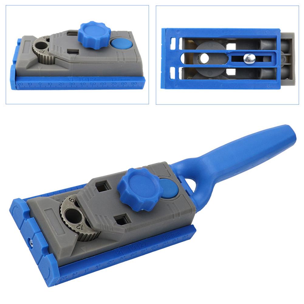 130*65*34mm 5.12*2.56*1.34 In Drill Locator Adjustable Drilling Jig Tool Pocket Hole Jig Depth Adjustment Scale