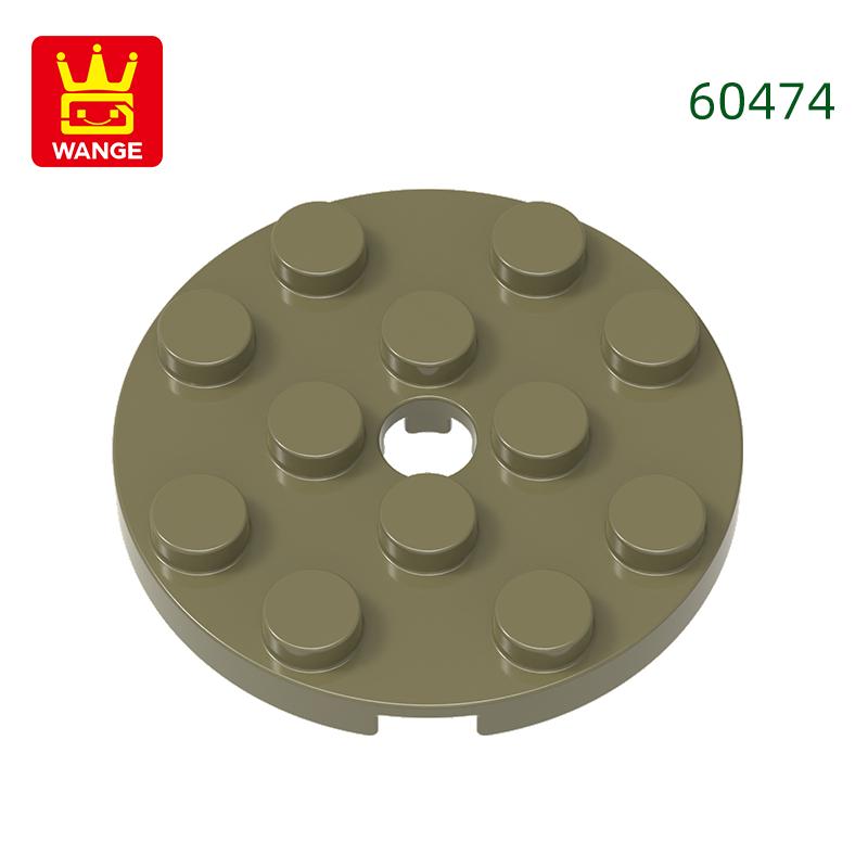 64Pcs/lot 60474 Round 4x4 featuring Pin Hole Construction Bricks Moc Technical Accessories Works With featuring Brick Toy Kids Gift Idea