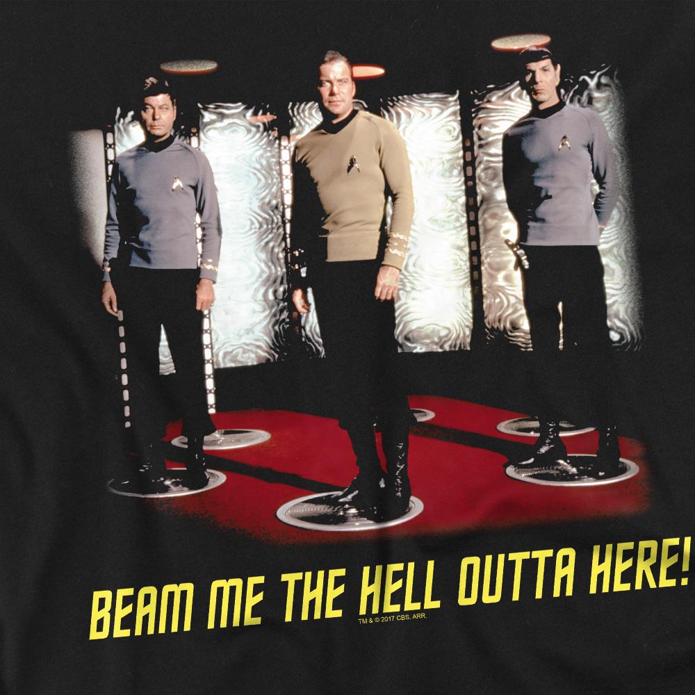Star Trek Unisex Adult Beam Me Out T-Shirt
