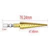 Durable High-speed Steel Hexagon Shank Step Drill Twists Bit Ladder Drill Gold Pagoda Drill