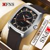 Luxury Men Watch Classic Red Green Dial Men's Quartz Wristwatch Sliver Calendar Male Reloj Stainless Steel Man Clock