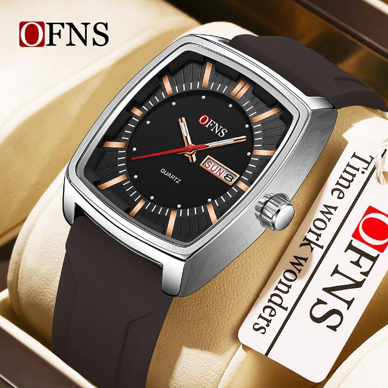 Luxury Men Watch Classic Red Green Dial Men's Quartz Wristwatch Sliver Calendar Male Reloj Stainless Steel Man Clock