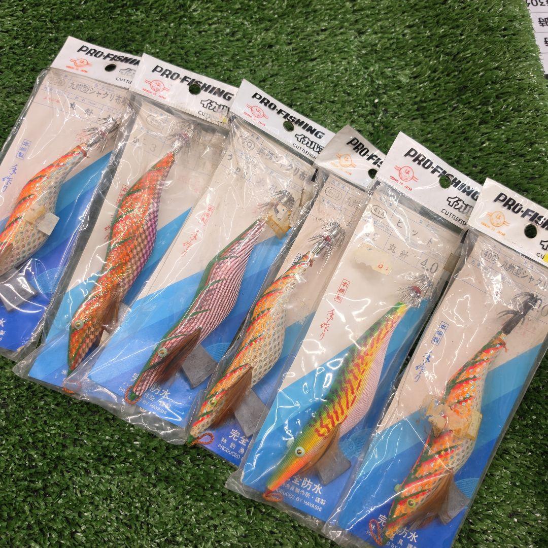 Used PRO FISHING Squid Egi No. 4.0 Set of 6