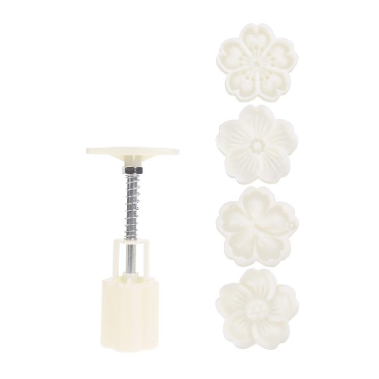 DIY Mooncake Moulds Hibiscus Shaped Baking Accessories Mooncake Tools for Baking