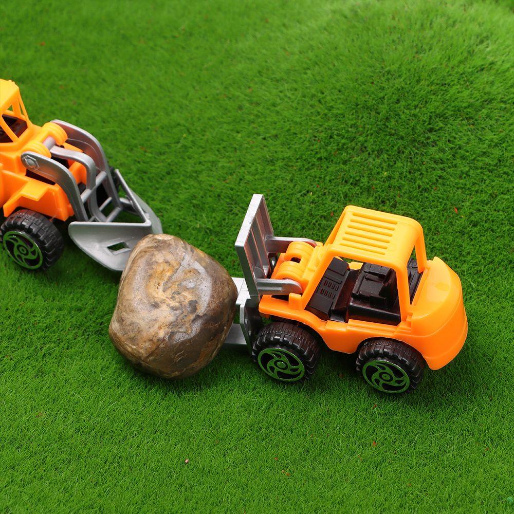 Kids Children's Gift Excavator Engineering Vehicle Pull Back Car Car Model Forklift Toy