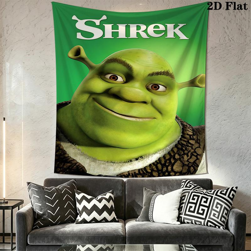 Shrek Green Ogre'S Tale Tapestry Wallmounted Background Cloth Home Decor Wall Decoration Wall Covering Decoration